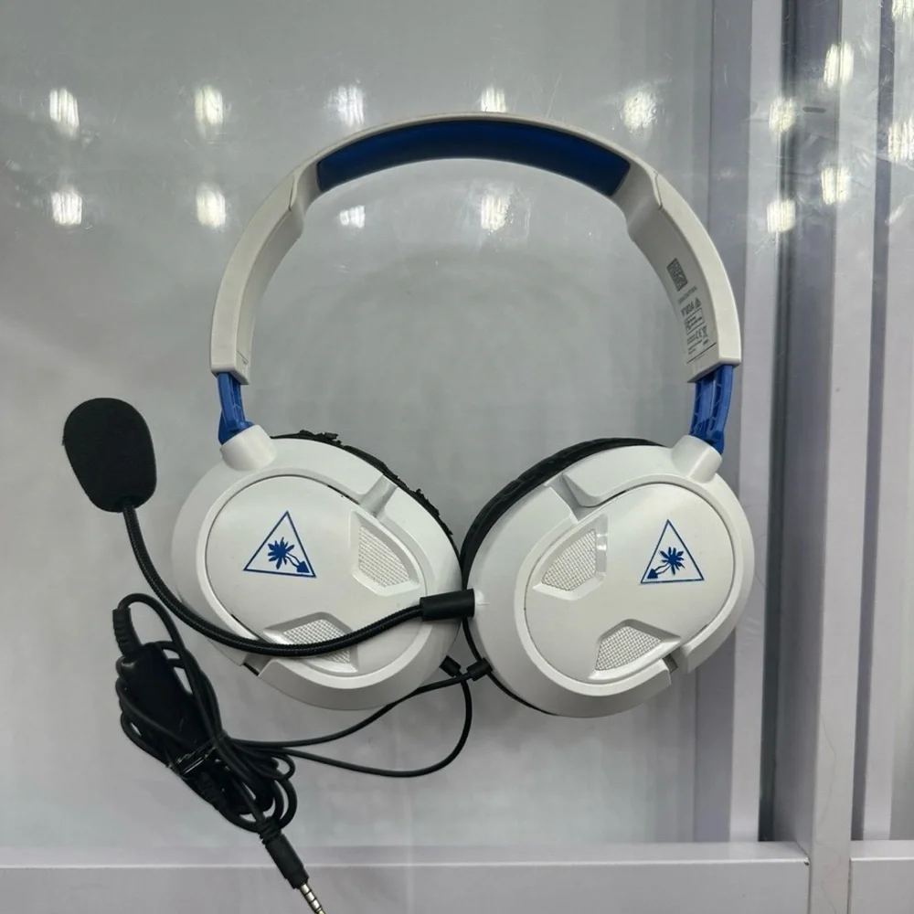 White and Blue Gaming Headset